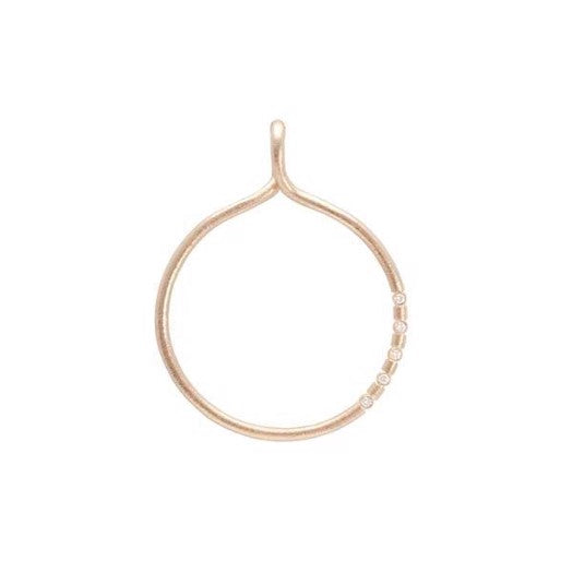 Drømmefanger vedhæng fra Heiring i 14 kt guld med 5 diamanter (0,02 ct).